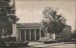 United States Post Office, Greenwich, CT Postcard