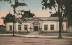 Greenwich Library, Greenwich, Connecticut Postcard