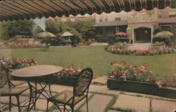 Pickwick Arms Hotel, Garden and Terrace, Greenwich, CT Postcard