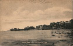Shore View, Old Greenwich, Conn. Postcard