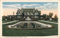 E. C. Converse Residence, Greenwich, Conn. Postcard