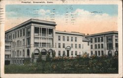Hospital, Greenwich, Conn. Postcard