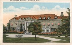 Von Ripper's Residence, Greenwich, Conn. Postcard