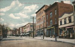 Greenwich Avenue, Greenwich, Conn. Postcard