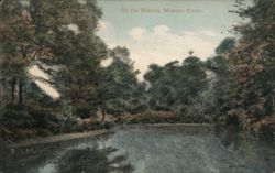 On the Mianus, Mianus, Conn. Postcard
