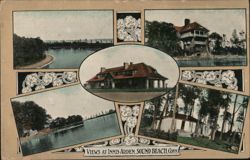 Views at Innis Arden, Sound Beach, Conn Postcard