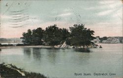 Round Island, Greenwich, Conn. Postcard