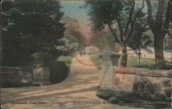 Entrance to Chas. Mallory's Residence, Port Chester Postcard