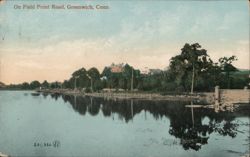 On Field Point Road, Greenwich, CT Postcard