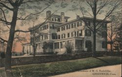 Residence of W. G. Rockefeller, Greenwich, CT Postcard