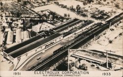 Electrolux Corporation Plant, 1951 and 1933 Postcard