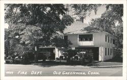 Fire Dept. Old Greenwich, Conn. Postcard