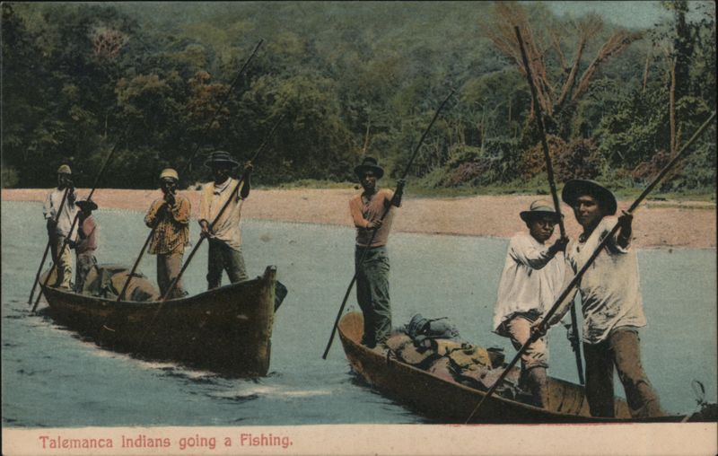 Talamanca Indians going a Fishing Panama