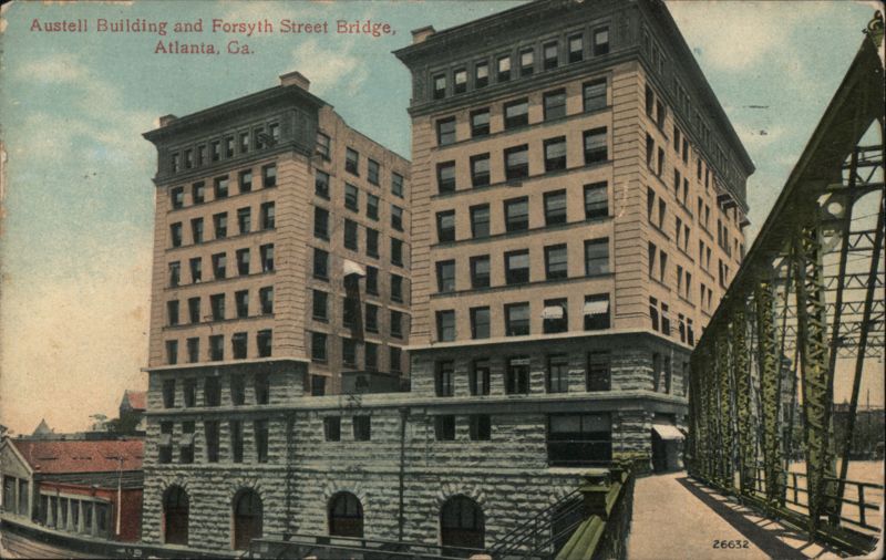 Austell Building and Forsyth Street Bridge, Atlanta, GA Georgia
