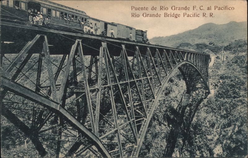 Puente de Rio Grande F. C. al Pacifico Costa Rica Central America