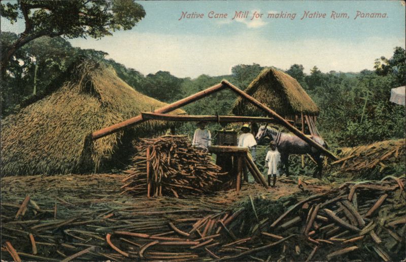 Native Cane Mill for making Native Rum, Panama