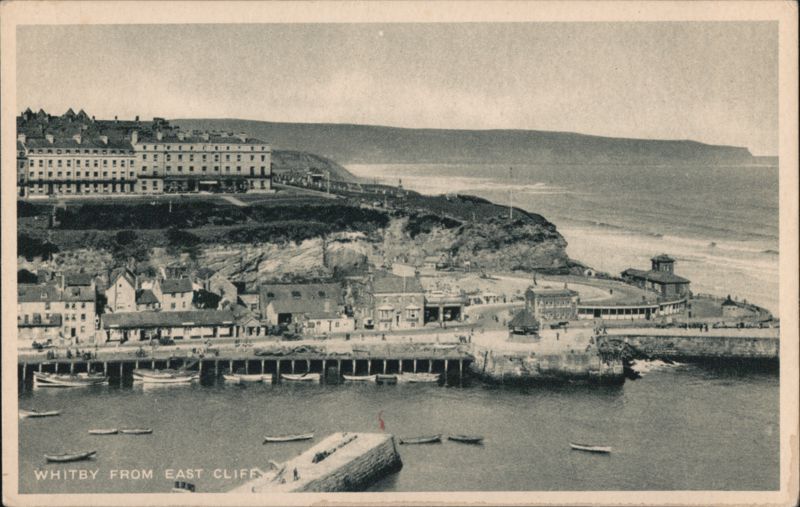 Whitby from East Cliff England