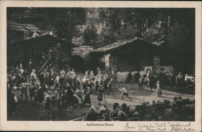 Apfelschuss-Szene from Wilhelm Tell, Interlaken Switzerland