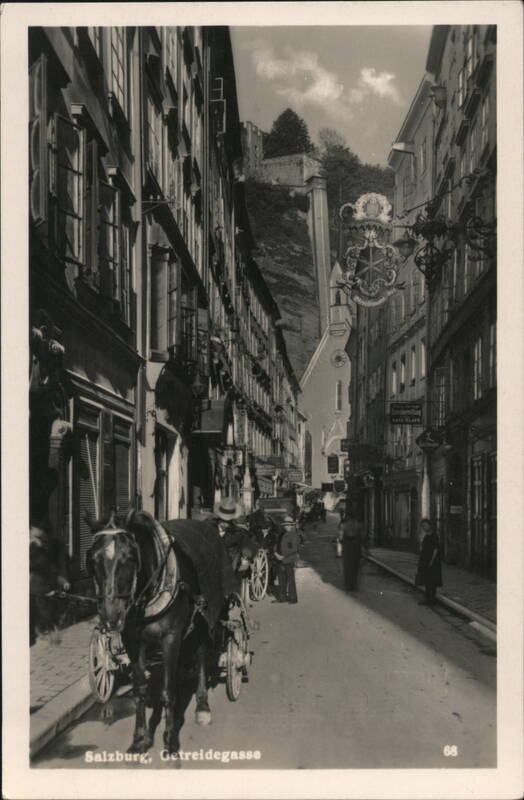 Horse and Cart on Getreidegasse, Salzburg Austria