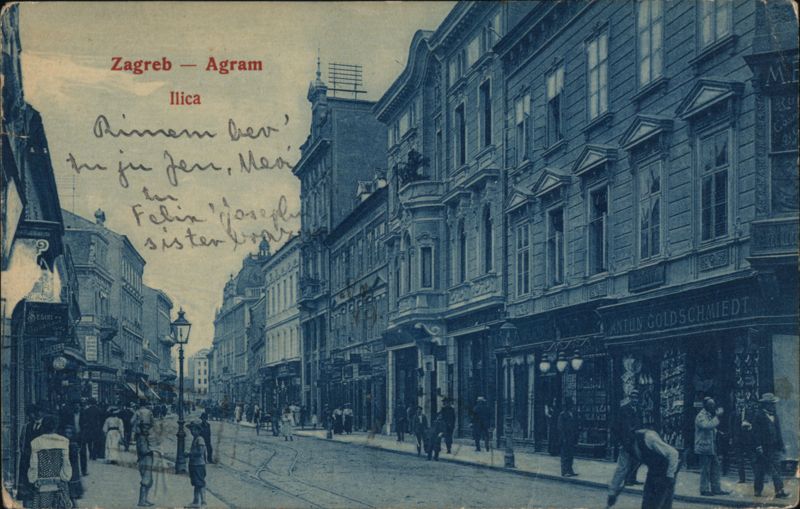 Street Scene on Ilica, Zagreb - Agram Croatia Eastern Europe