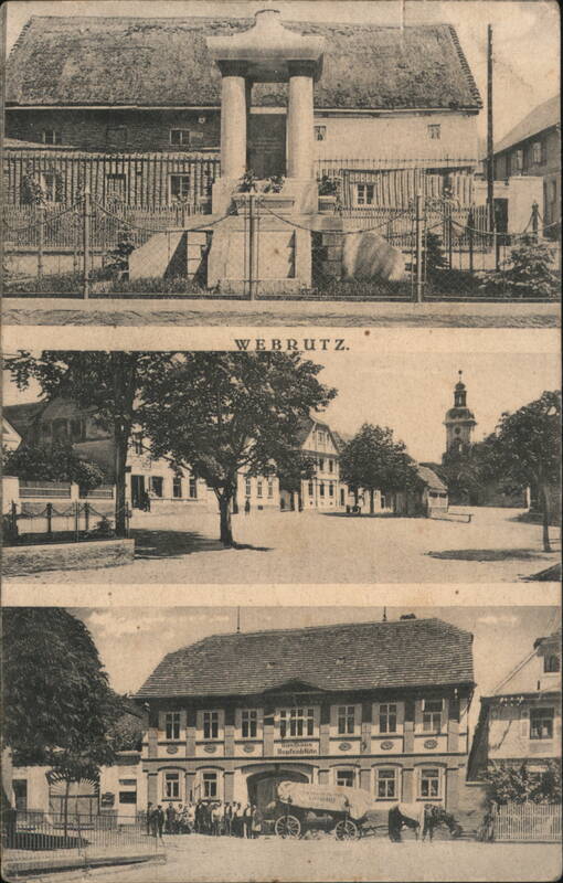 Three Views of Webrutz, including Gasthaus Haupthalle Czechoslovakia