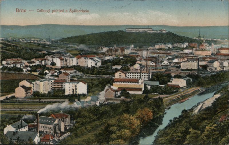 Brno, Celkový pohled s Špilberkem Czechoslovakia