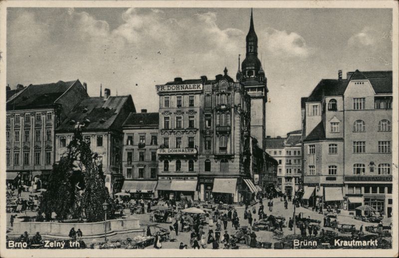 Zelný trh (Krautmarkt), Brno Czechoslovakia