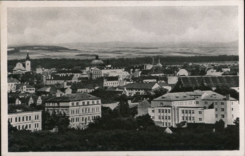 Panoramic View of Kroměříž (Kremsier) Czechoslovakia
