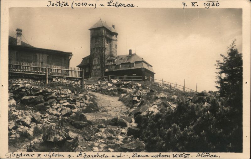 Ještěd (1010m) u Liberce Liberec Czechoslovakia