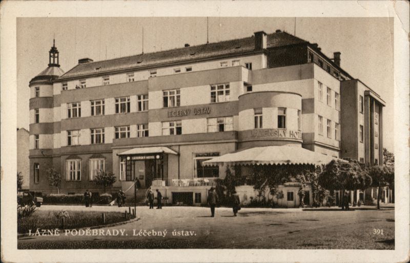 Léčebný ústav (Spa Hotel), Lázně Poděbrady Czechoslovakia