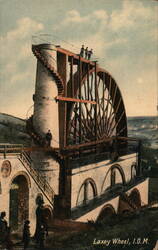 Laxey Wheel, I.O.M. Postcard