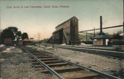 Coal shute at Las Cascadas, Canal Zone, Panama Postcard