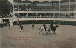 Start of a Bull-fight at the Circo-Colon, Panama Postcard