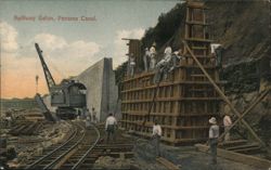 Spillway Gatun, Panama Canal Postcard