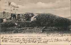 Long Tom Gun in a Fort in the Free State Postcard