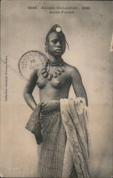 Jeune Foulah, Guinée, Afrique Occidentale (Nude) Postcard