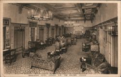 Grosvenor Hotel, London, The Gallery Lounge Postcard