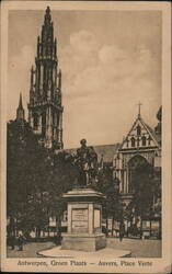 Antwerpen, Groen Plaats — Anvers, Place Verte Postcard