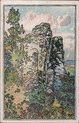 Krkavčí skály (Raven Rocks) Postcard