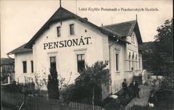 Letní Kryšův Pensionát v Prachovských Skalách Postcard