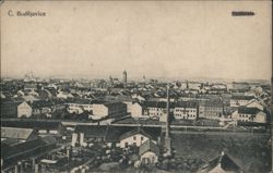 Cityscape of Č. Budějovice (Budweis) Postcard