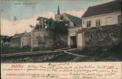 Polička, Část hradeb (Part of the walls) Postcard