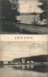 Views of the Lake in Jevany Postcard
