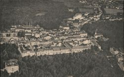 Franzensbad aus der Vogelschau, Fliegeraufnahme Postcard