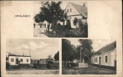 Three Views of Opolánky Postcard