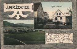 Composite View of Smržovice and Čejkův Hostinec Postcard