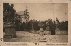 Statues of Religion and the Blessed by M. Braun, Kuks Postcard