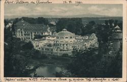 Lázně Piešťany, Panorama from Radium Mountain, Slovakia Postcard