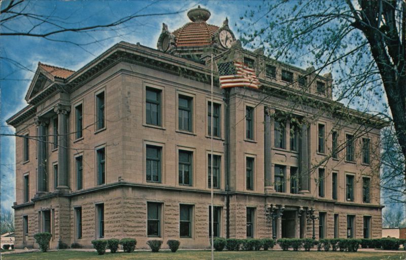 Monroe County Courthouse Paris Missouri Art Grossmann