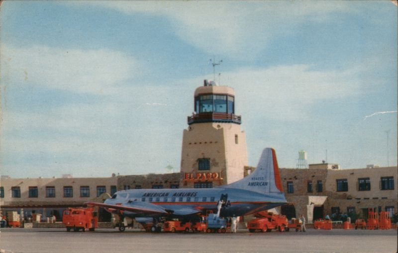 American Airlines Plane at El Paso International Airport Texas